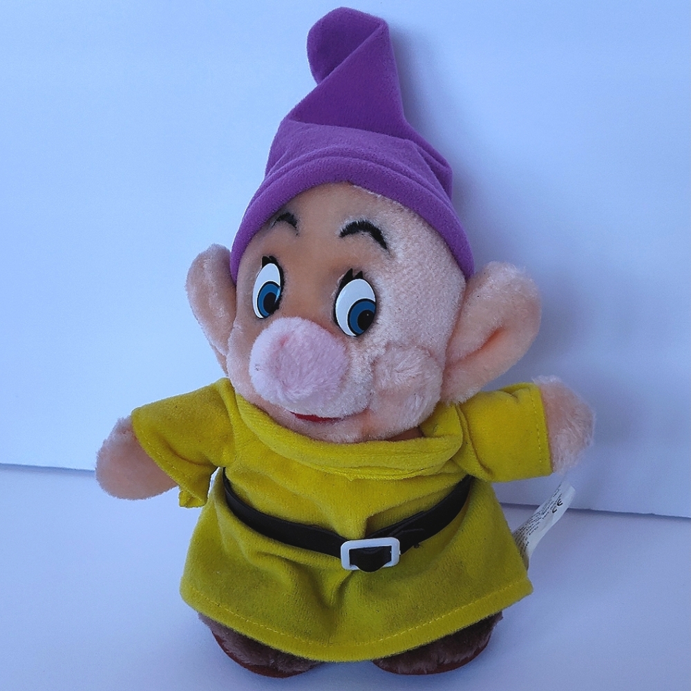 Vintage 90s The Disney Store Dopey the Dwarf/Snow White Plush
